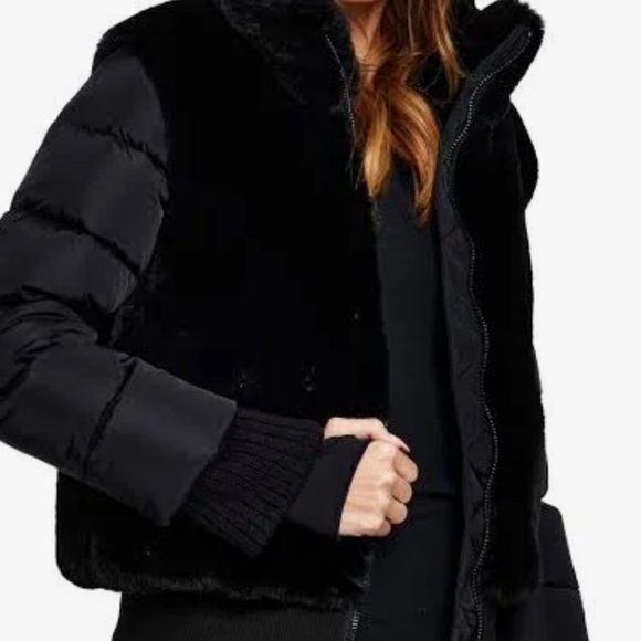 SAM FAUX FUR CARLIE - DOWN PUFFER BOMBER JACKET - Picture 5 of 6